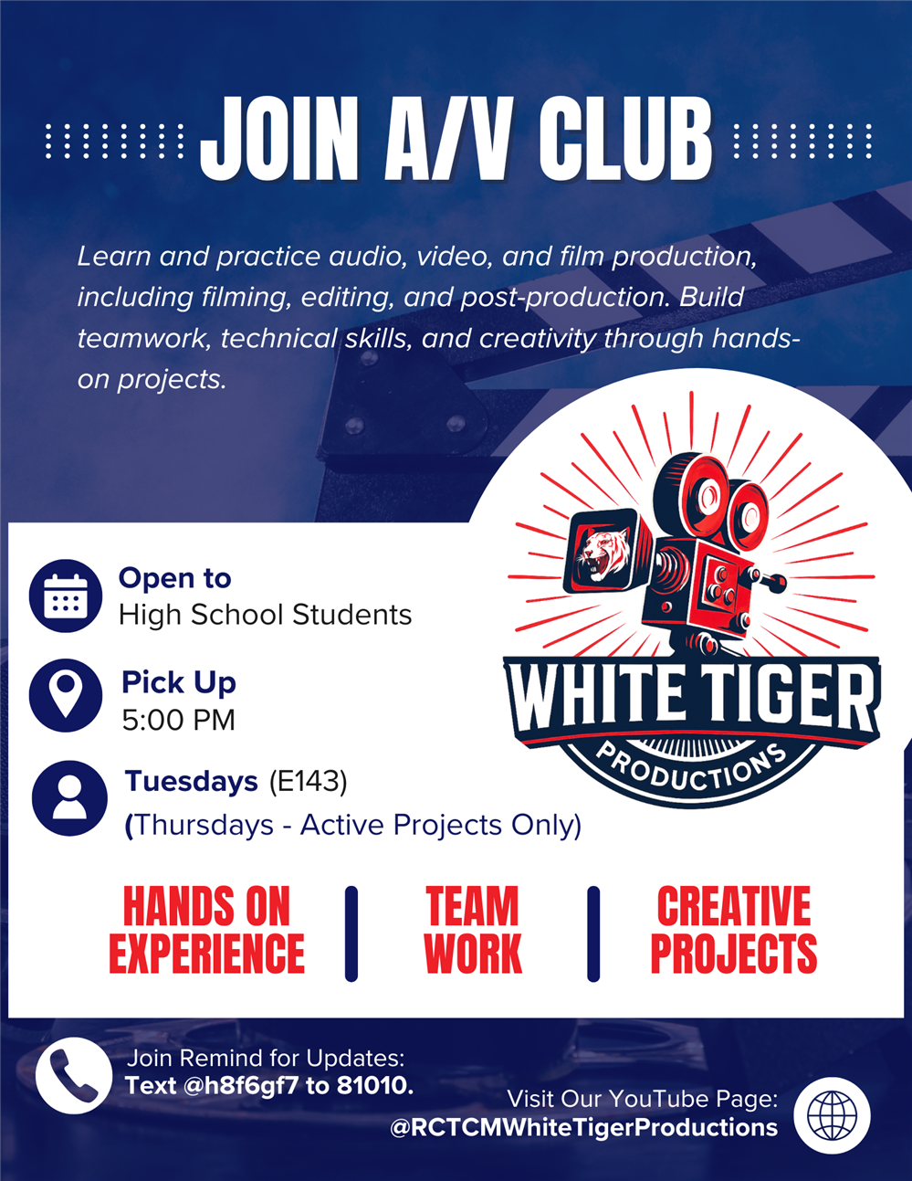 a/v club flyer